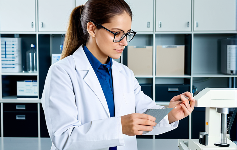 **

"A professional female engineer in a fully clothed, modest lab coat and safety glasses, examining a lightweight composite material sample in a bright, modern laboratory, safe for work, appropriate content, professional, perfect anatomy, correct proportions, well-formed hands, natural pose, high quality."

**